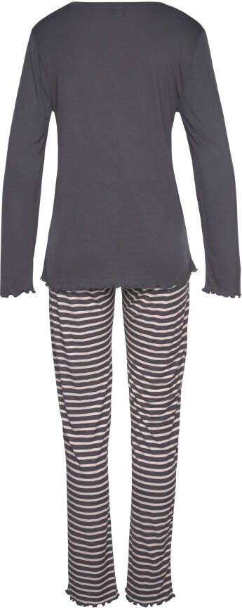 Vivance Dreams Pyjama met rimpelrandjes (2-delig 1 stuk)