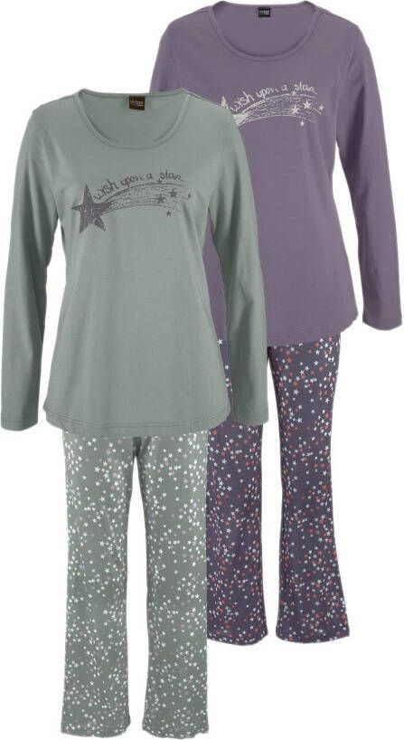 Vivance Dreams Pyjama met sterrenprint (4-delig Set van 2)
