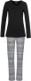 Vivance Dreams Pyjama met zwart wit etnomotief (2-delig 1 stuk) - Thumbnail 2