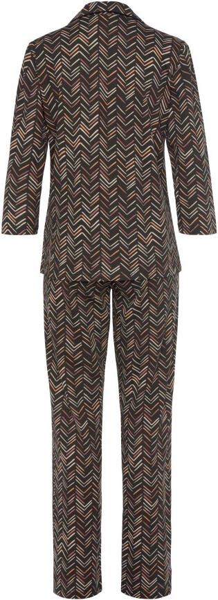 Vivance Dreams Pyjama met schilderachtig visgraatpatroon (set 2-delig)