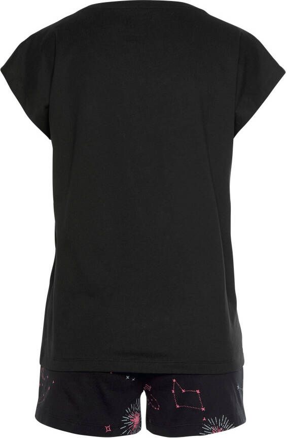 Vivance Dreams Shortama met galaxy-motief (2-delig 1 stuk)