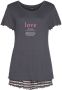 Vivance Dreams Shortama met statement-print (2-delig 1 stuk) - Thumbnail 2