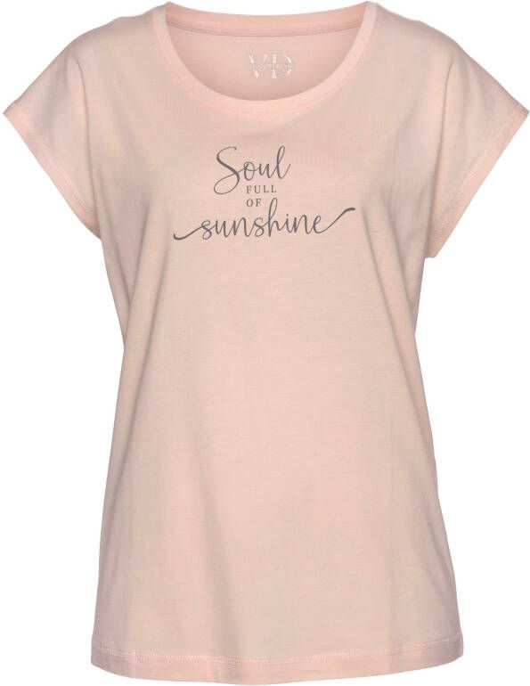 Vivance Dreams T-shirt met zomer-statementprint