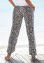 Vivance Jerseybroek met animal print en zakken elastische tailleband zomerbroek - Thumbnail 3
