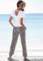 Vivance Jerseybroek met animal print en zakken elastische tailleband zomerbroek - Thumbnail 7