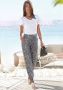 Vivance Jerseybroek met animal print en zakken elastische tailleband zomerbroek - Thumbnail 8