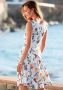 Vivance Jerseyjurk met bloemenprint en zwierige rok zomerjurk strandjurk - Thumbnail 3