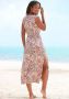 Vivance Maxi-jurk met bloemenprint en split jersey jurk zomerjurk strandjurk - Thumbnail 3