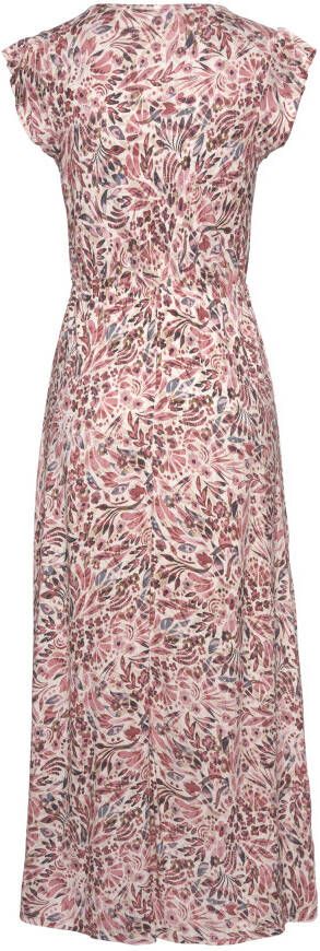 Vivance Maxi-jurk met bloemenprint en split jersey jurk zomerjurk strandjurk