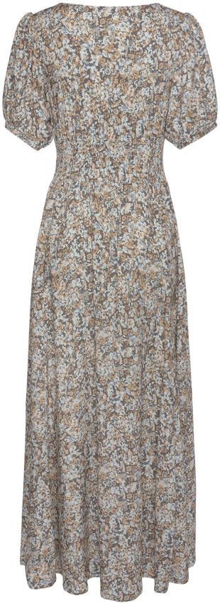 Vivance Maxi-jurk met bloemenprint en v-hals zomerjurk