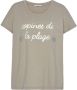 Vivance Shirt met korte mouwen met statement print op de voorkant katoenen t-shirt losse pasvorm - Thumbnail 2