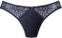 Vivance String met kanten inzetten opzij in gebloemde look - Thumbnail 2