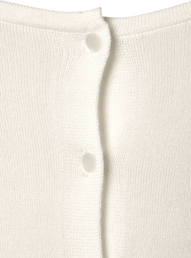 Vivance Trui met korte mouwen met knoopsluiting kan aan beide kanten worden gedragen 3 4 trui fijne gebreide stof