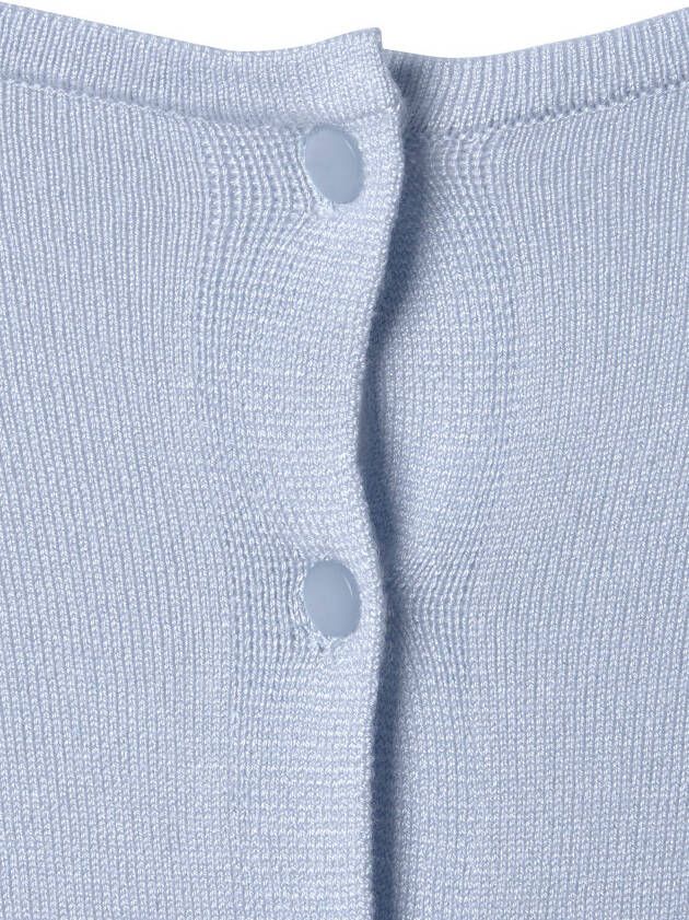 Vivance Trui met korte mouwen met knoopsluiting kan aan beide kanten worden gedragen 3 4 trui fijne gebreide stof