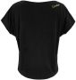 Winshape Oversized shirt MCT002 ultralicht met neongele glitter-print - Thumbnail 2