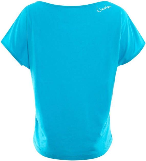 Winshape Oversized shirt MCT002 ultralicht met witte glitter-print