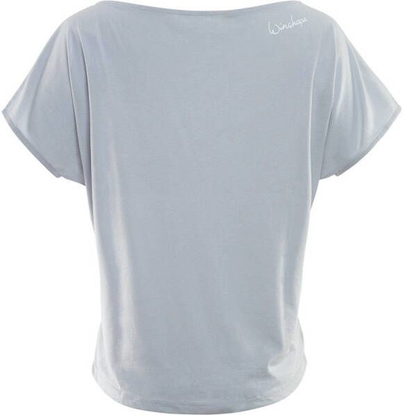 Winshape Oversized shirt MCT002 ultralicht met witte glitter-print