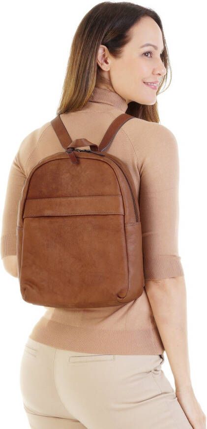 X-Zone Laptoprugzak echt leder