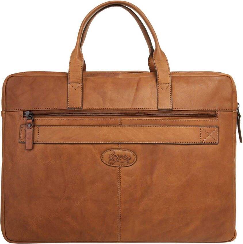 X-Zone Laptoptas echt leder