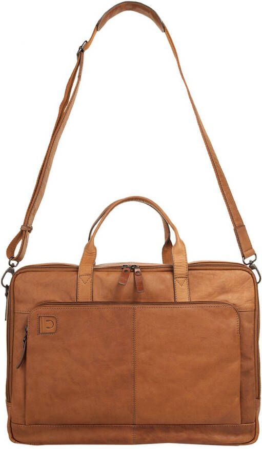 X-Zone Laptoptas echt leder
