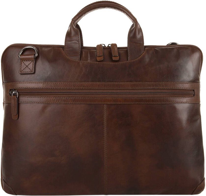 X-Zone Laptoptas echt leder