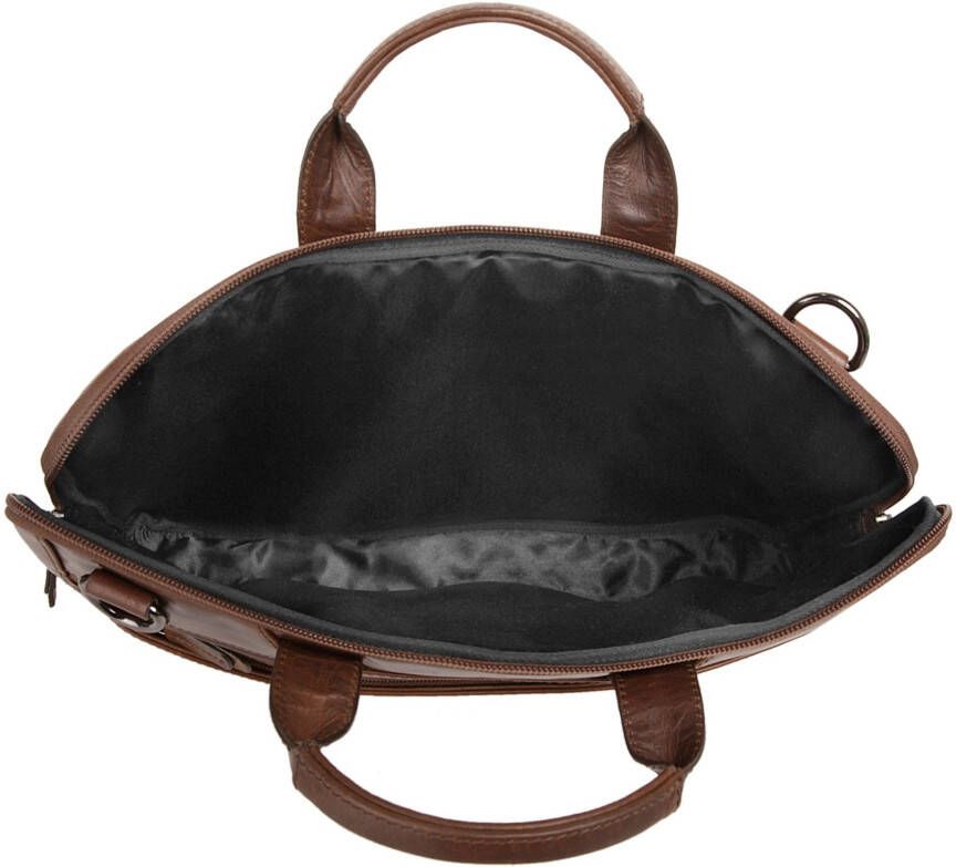 X-Zone Laptoptas echt leder