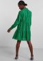Y.A.S semi-transparante trapeze jurk YASHOLI met biologisch katoen groen - Thumbnail 5