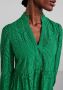 Y.A.S semi-transparante trapeze jurk YASHOLI met biologisch katoen groen - Thumbnail 6