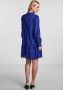 Y.A.S Blauwe Yasholi LS Jurk Dames Mini Jurk Blue Dames - Thumbnail 6