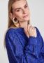 Y.A.S Blauwe Yasholi LS Jurk Dames Mini Jurk Blue Dames - Thumbnail 7