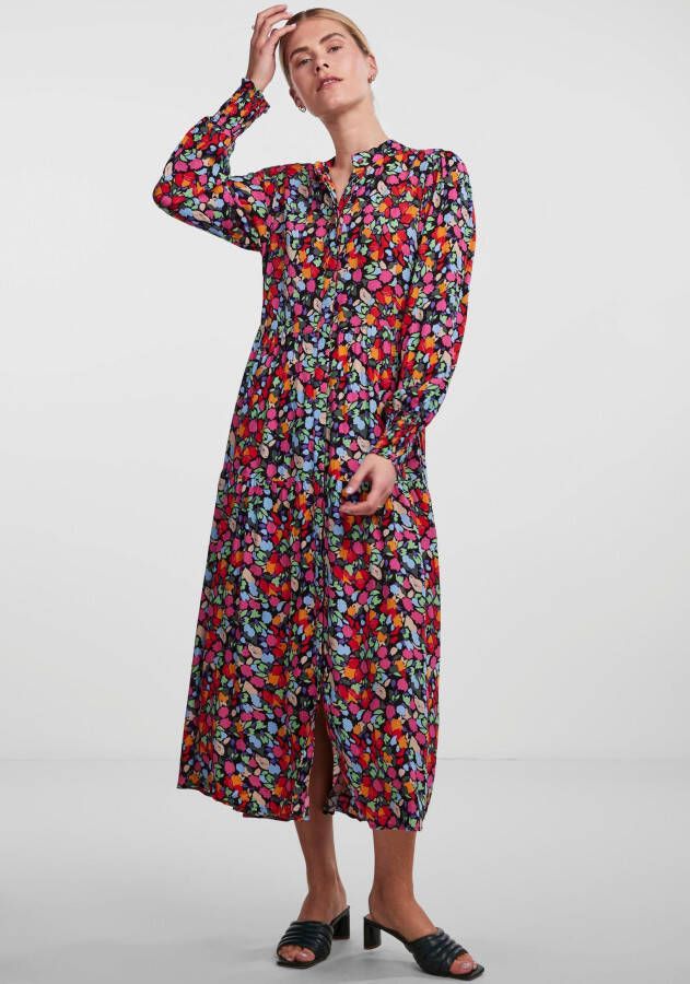 Y.A.S Maxi-jurk YASALIRA LS LONG SHIRT DRESS S. NOOS