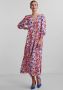 Y.A.S Yasalira Lange Jurk in Roze Multicolor Dames - Thumbnail 10