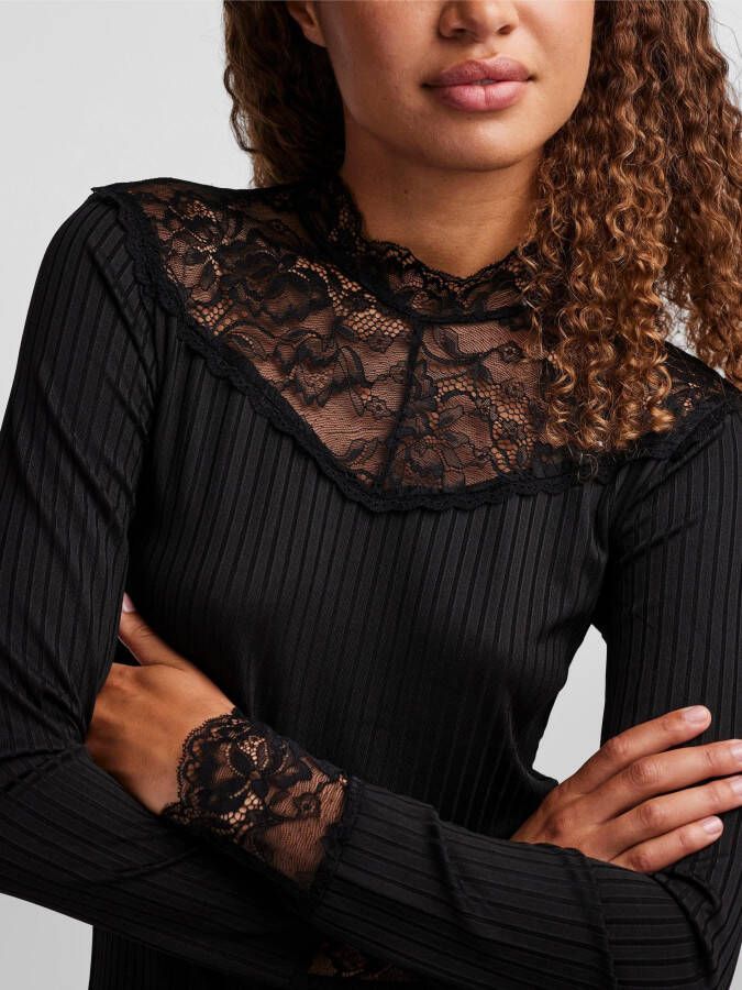 Y.A.S Shirt met lange mouwen YASBLACE LS TOP S. NOOS