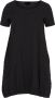 Zizzi korte jurk met elastische boord JEASY zwart - Thumbnail 4