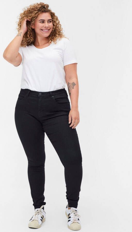 Zizzi Slim fit jeans ZI-AMY LONG elastische katoen-stretch