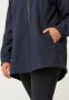 Zizzi waterdichte korte softshell jas met capuchon donkerblauw - Thumbnail 6