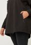 Zizzi waterdichte korte softshell jas met capuchon zwart - Thumbnail 5