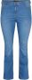 Zizzi JOLIVIA bootcut jeans blauw - Thumbnail 4
