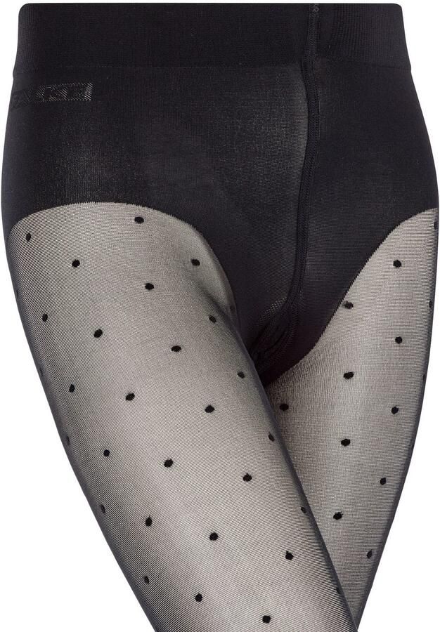 FALKE Panty Romantic Dot voor kinderen en tieners matte uitstraling gestippeld zachte boord