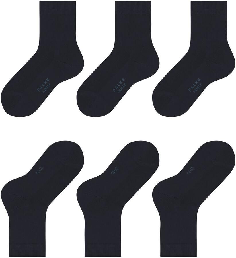 FALKE Sokken Familie met katoen ade d (3 paar Set van 3)