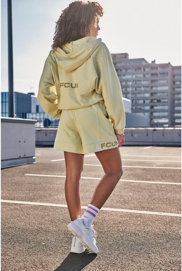 FCUK Sweatshort met lengte scheidingnaad en logo-opdruk loungewear (1-delig) - Foto 6