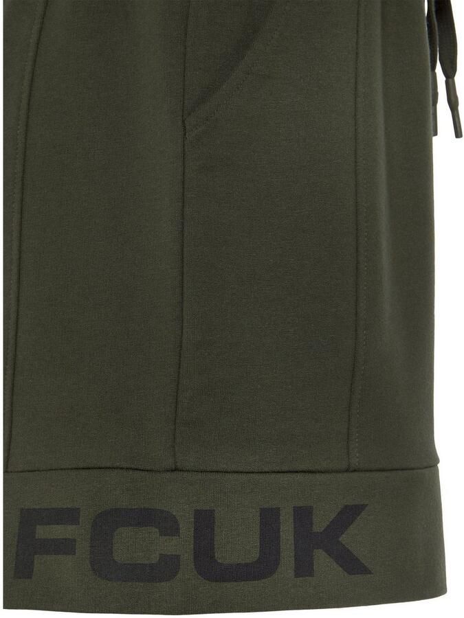 FCUK Sweatshort met lengte scheidingnaad en logo-opdruk loungewear (1-delig) - Foto 2