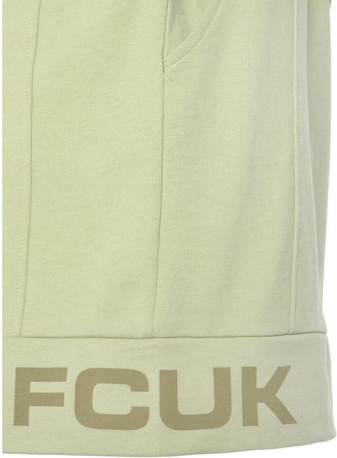 FCUK Sweatshort met lengte scheidingnaad en logo-opdruk loungewear (1-delig) - Foto 2