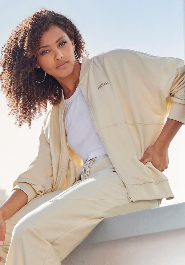 FCUK Sweatvest met kraag en doorlopende rits (1-delig) - Foto 9