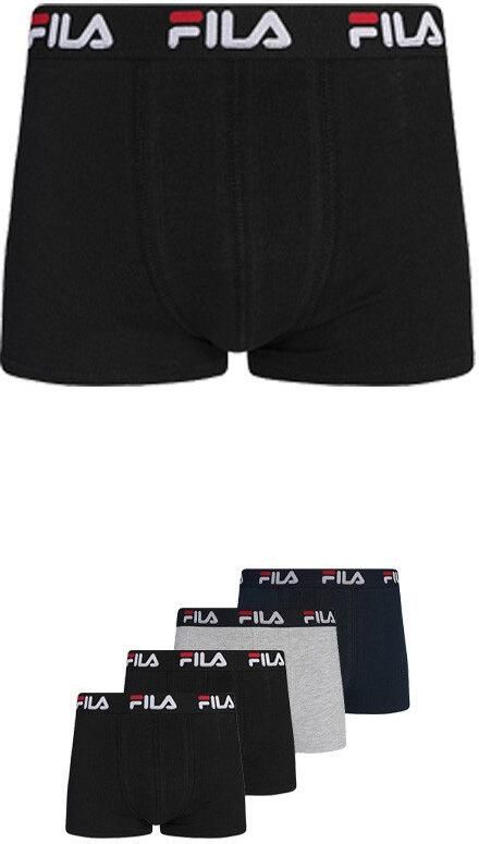 Fila Boxershort comfortabel katoenmix elastisch zacht sportief zonder ingreep (Set van 4) - Foto 4