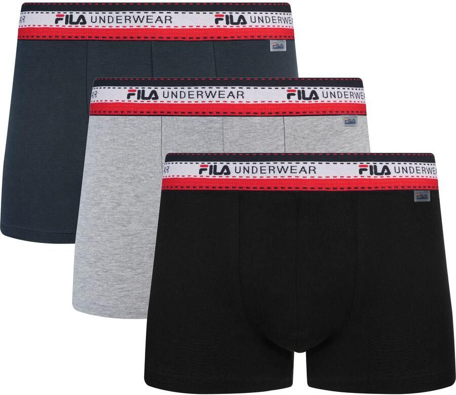 Fila Boxershort MAN BOXER SHORTS elastische logo-geweven tailleband zonder opening (3 stuks) - Foto 3