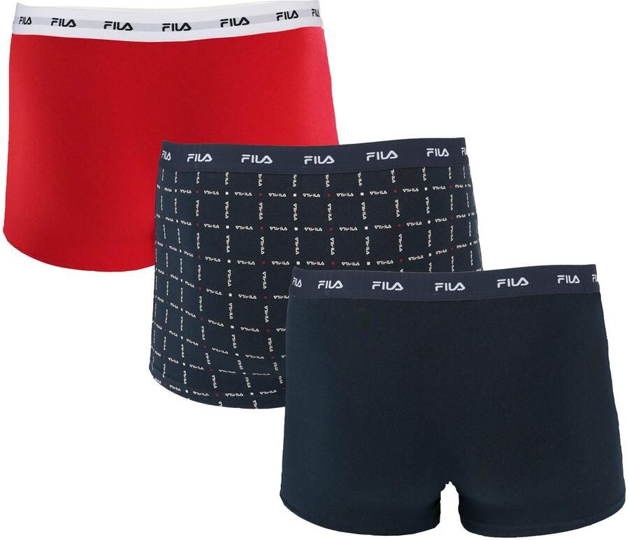 Fila Boxershort MAN BOXER SHORTS met elastische logoband (Set van 3)