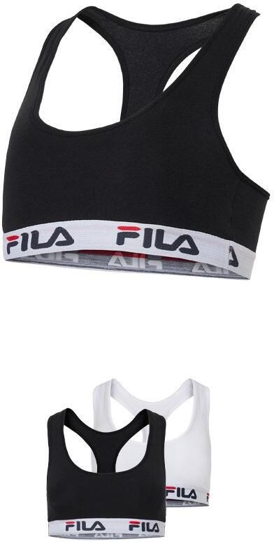 Fila Bralette JUNIOR GIRL BRA naadloos racerback-rug onderborstband met logo-opschrift (Set van 2) - Foto 6
