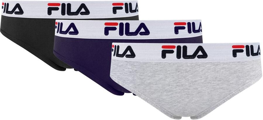 Fila Brazilian slip WOMAN BRAZILIAN SLIP met elastische logoband (Set van 3) - Foto 5