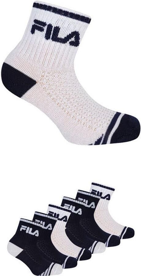 Fila Korte sokken JUNIOR BOY QUARTER SOCKS met verstevigde hiel en teen (6 paar) - Foto 5